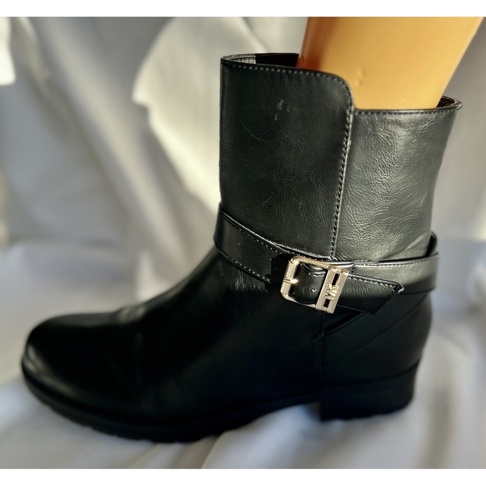 Michael Kors Ankle Black Motorcycle Combat Moto Punk Grunge Biker Rocker Boots 5